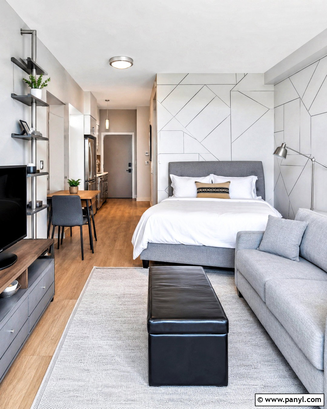 Black And Silver Line Wallpaper Studio Apartment - 20 black silver wallpaper ideas