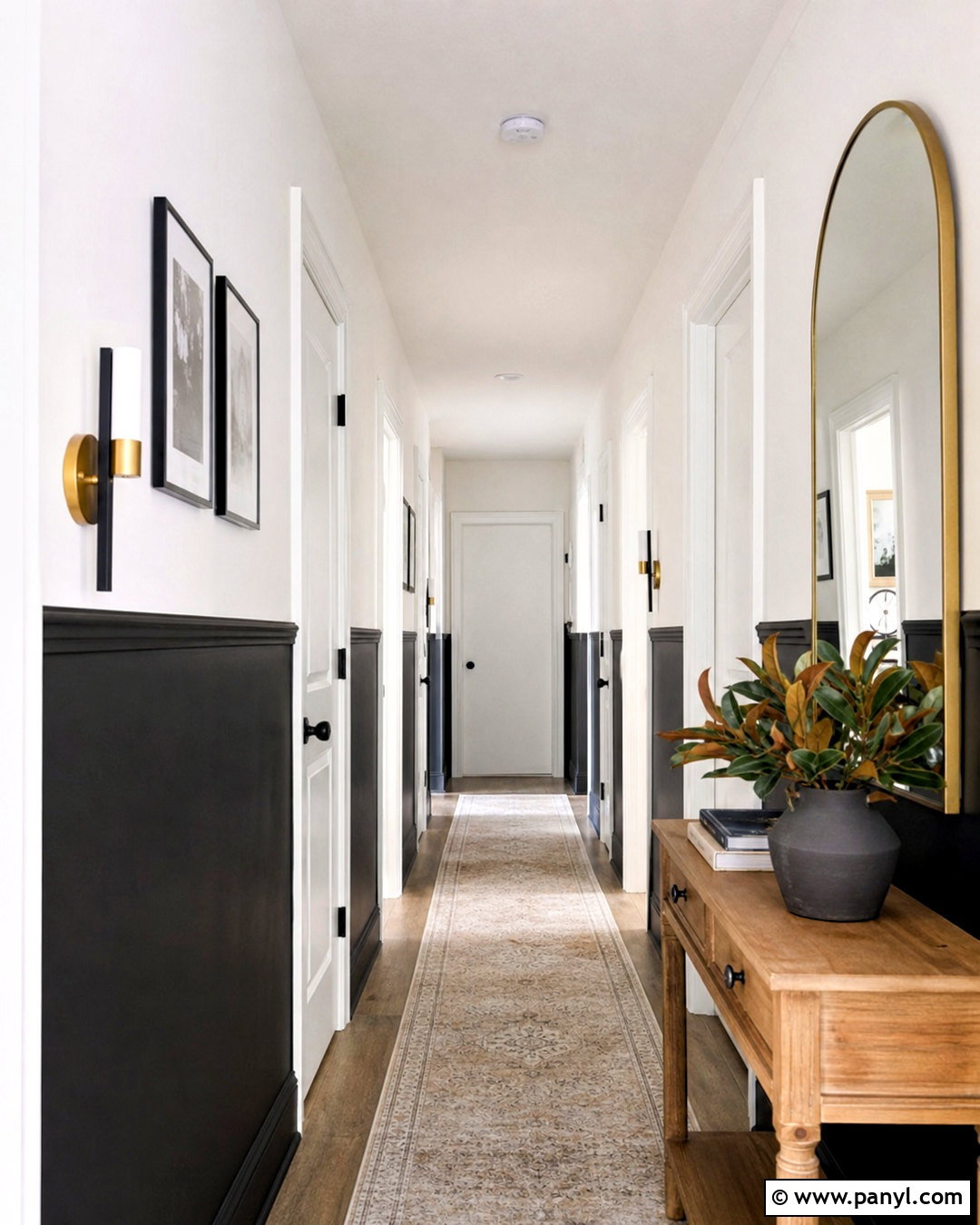 Black And Soft White Split Wall Paint - 20 split wall paint color schemes