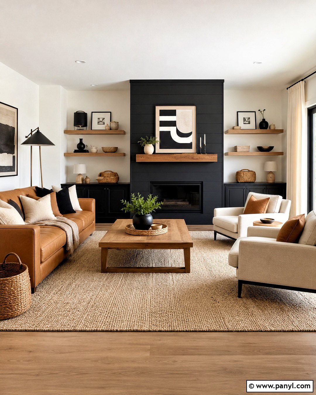 Black And Tan Living Room - 20 colour schemes for living room ideas