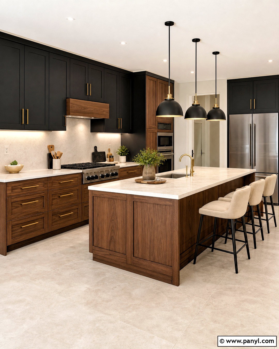 Black And Walnut Wooden Color Combination - 20 wooden colour combination ideas