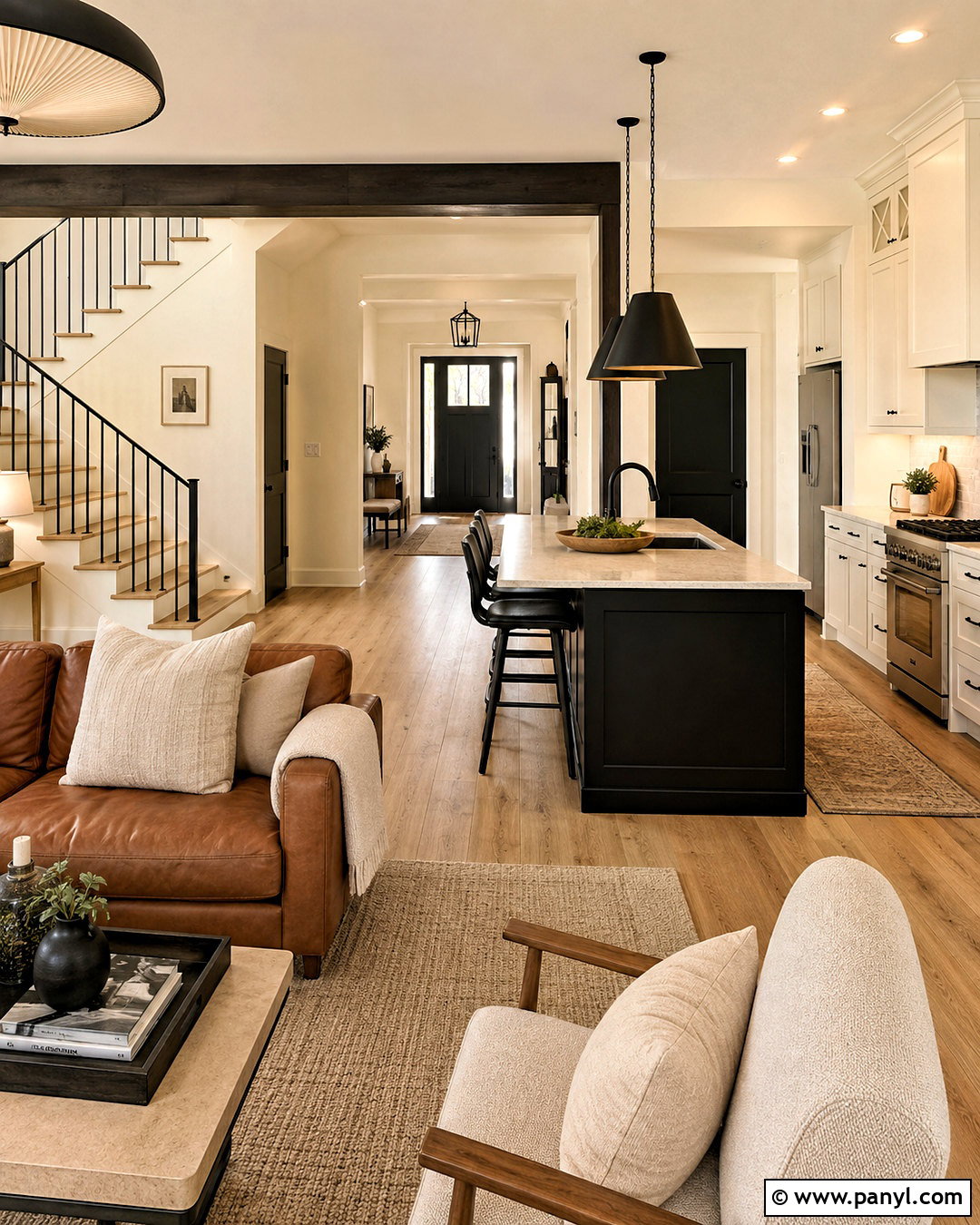 Black And Warm White Paint Color Scheme - 20 paint color schemes for home ideas