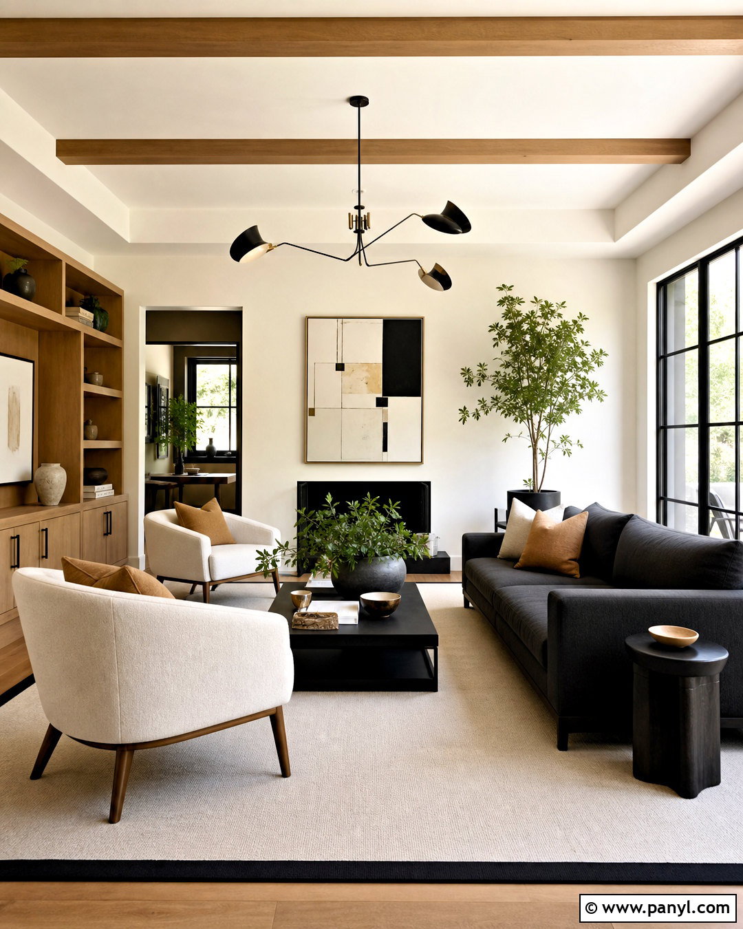 Black And Warm White Sitting Room Color Scheme - 20 sitting room ideas color schemes