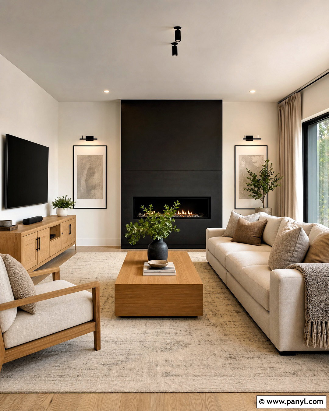 Black And Warm White Walls - 20 best colour combinations for walls