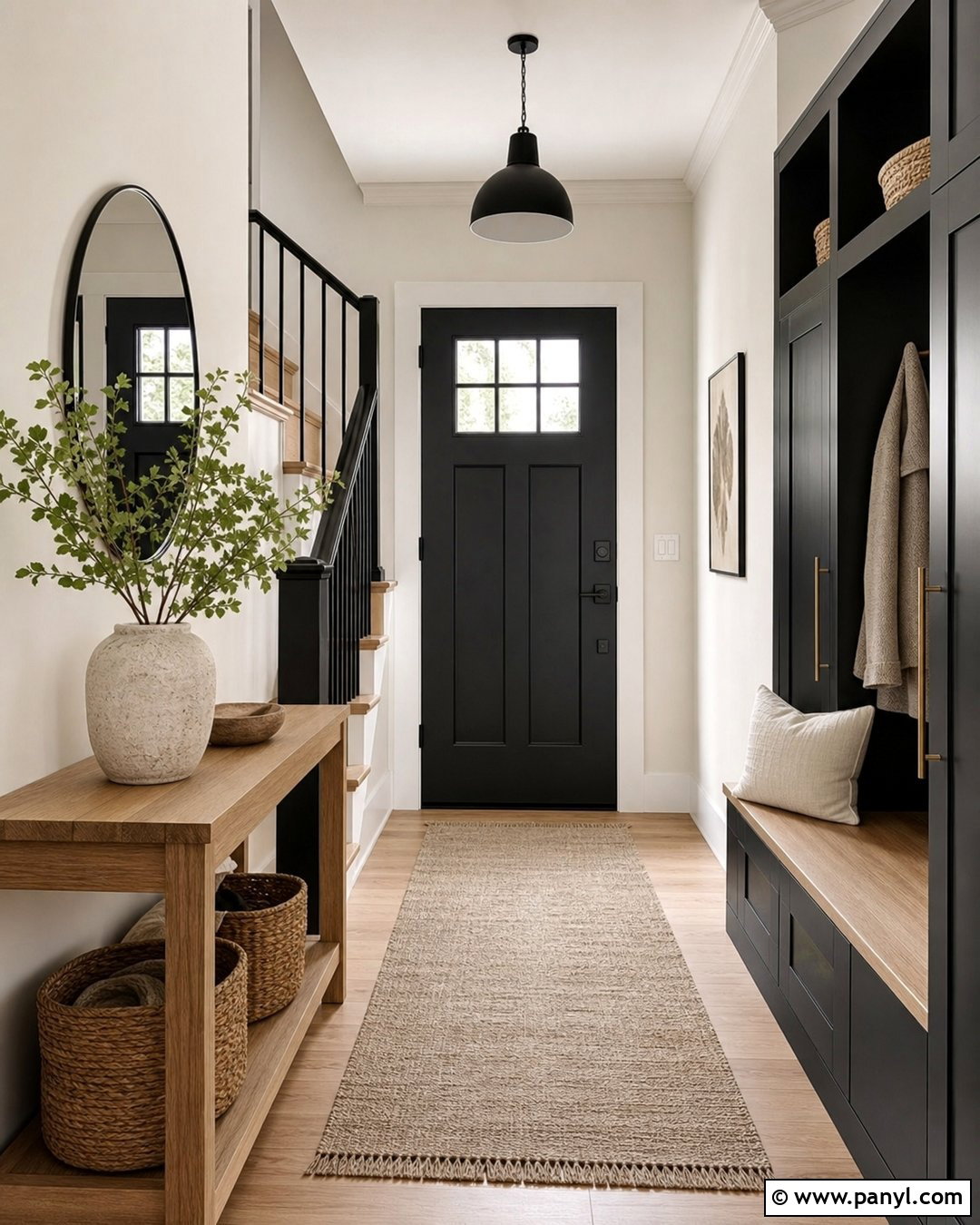 Black And Warm White Walls - 25 Wall Paint Color Combination Ideas