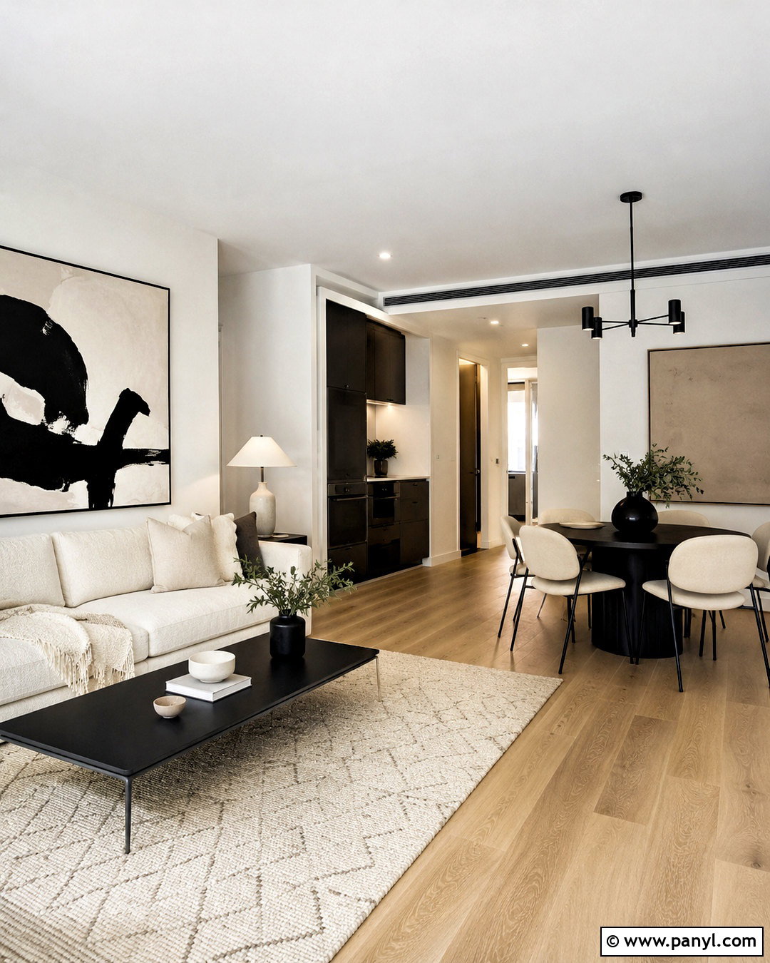 Black And White Apartment Interior - 20 black and white interior design ideas