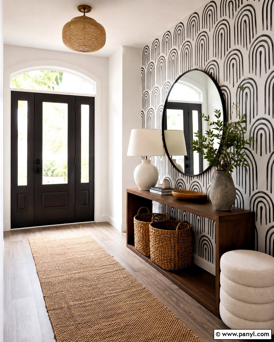 20 Black and White Wallpaper Accent Wall Ideas You’ll Love