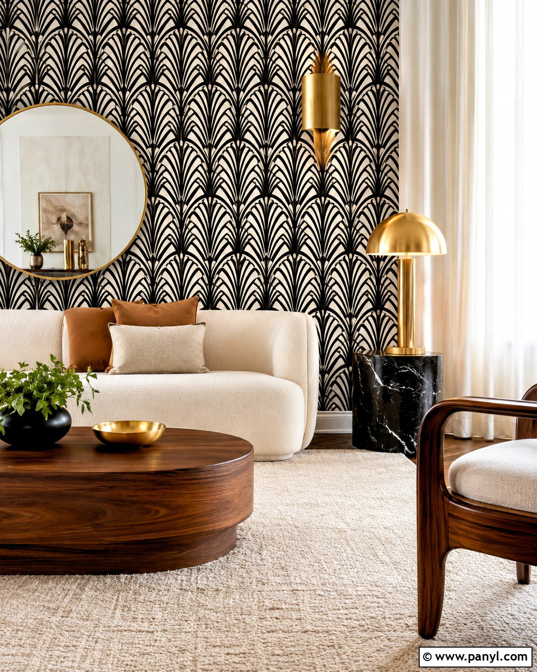 Black And White Art Deco Wallpaper - 20 black white wallpaper ideas