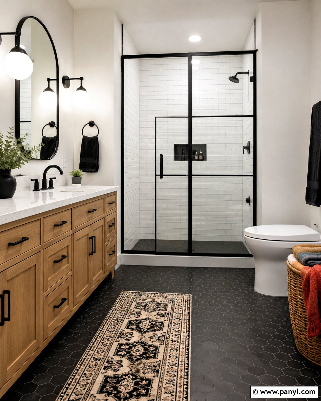 Black And White Bathroom - 20 black and white interior design ideas