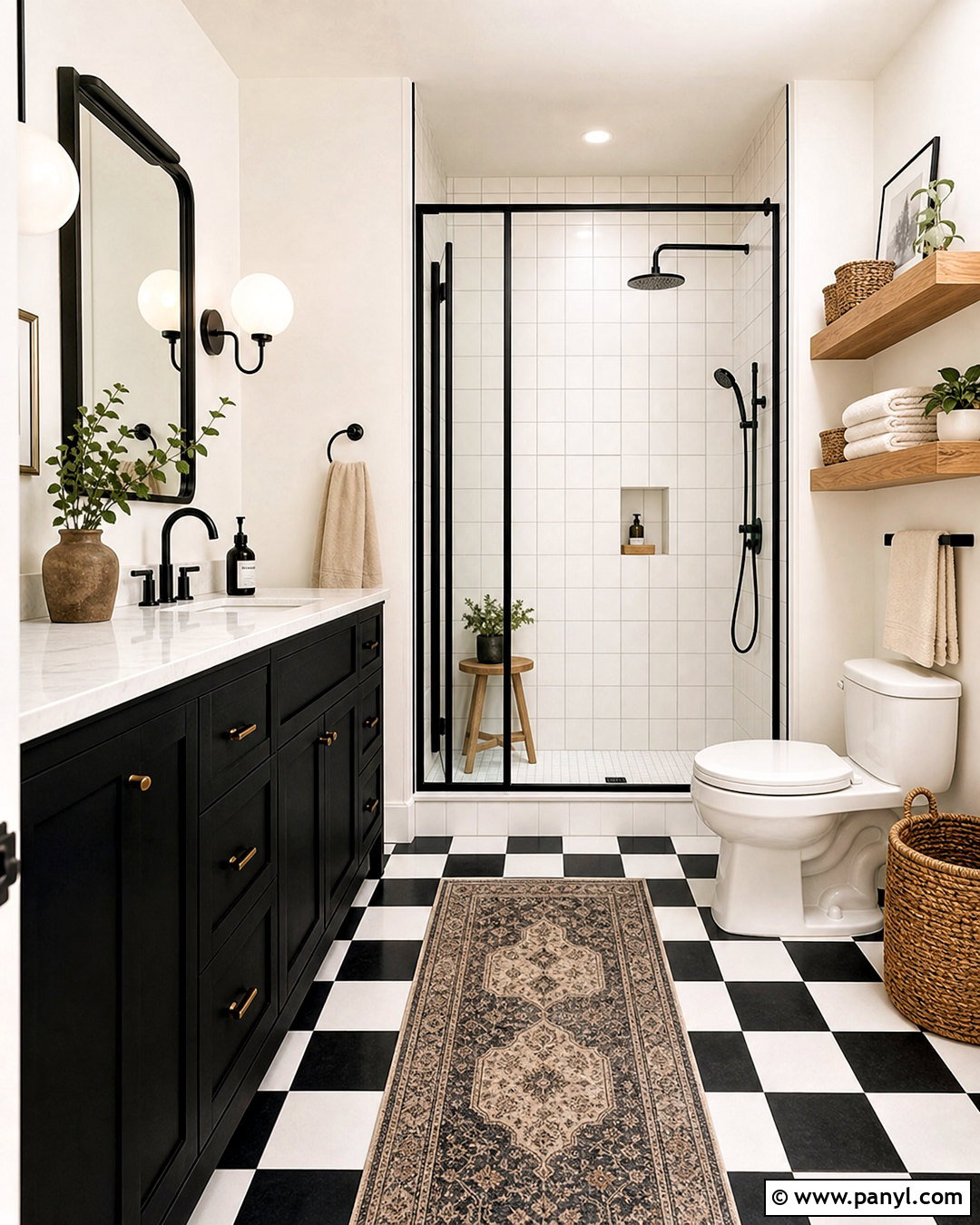 Black And White Bathroom Color Scheme - 20 bathroom color scheme inspiration ideas