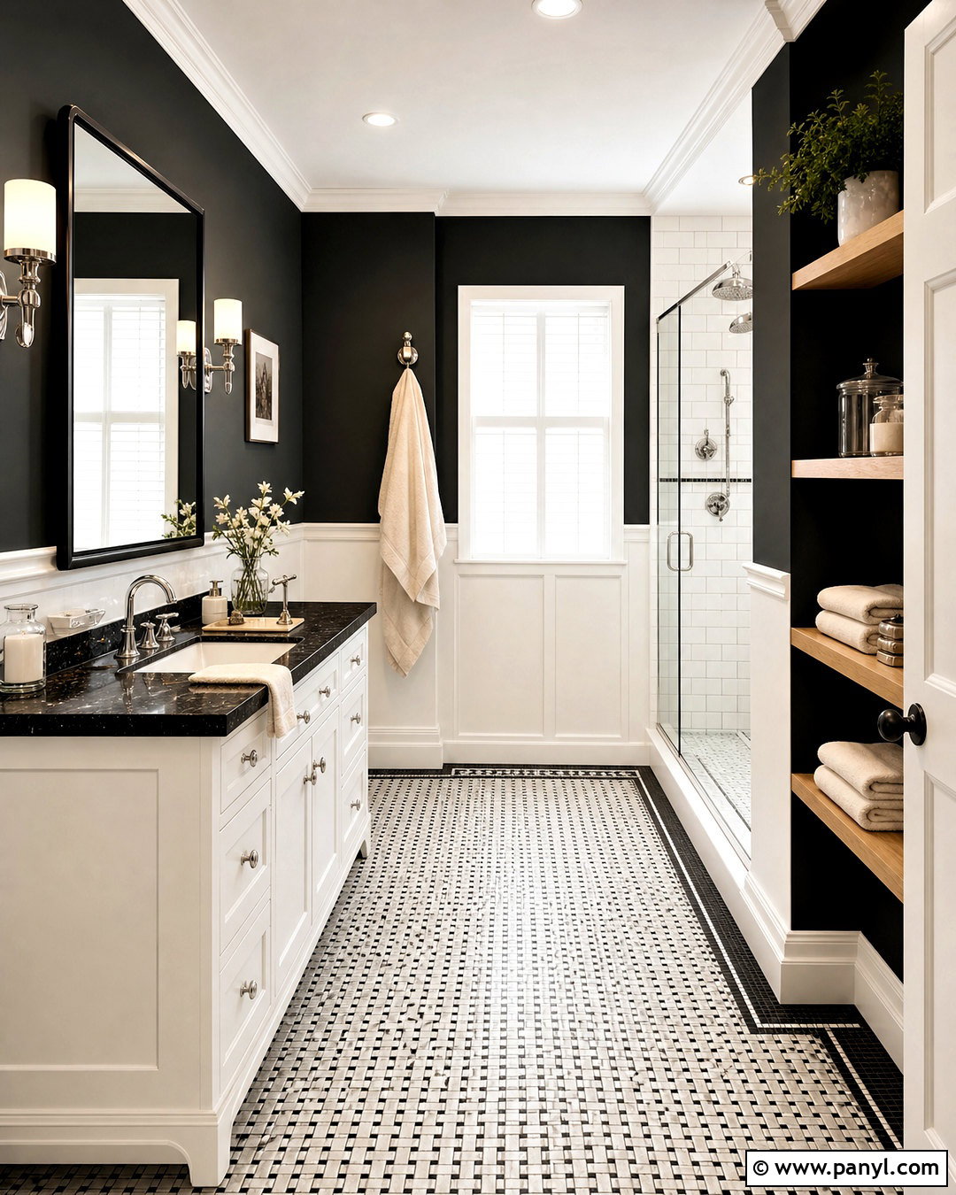 Black And White Bathroom Paint - 20 bathroom paint inspiration ideas
