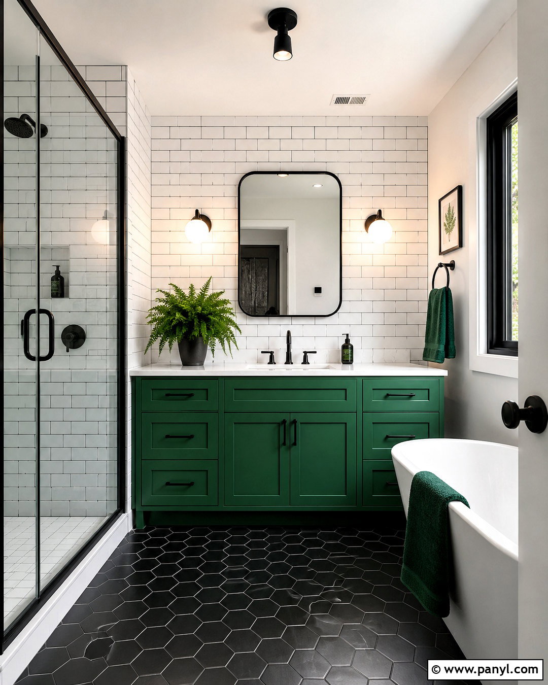20 Black and White Bathroom With Color Pop Ideas to Try