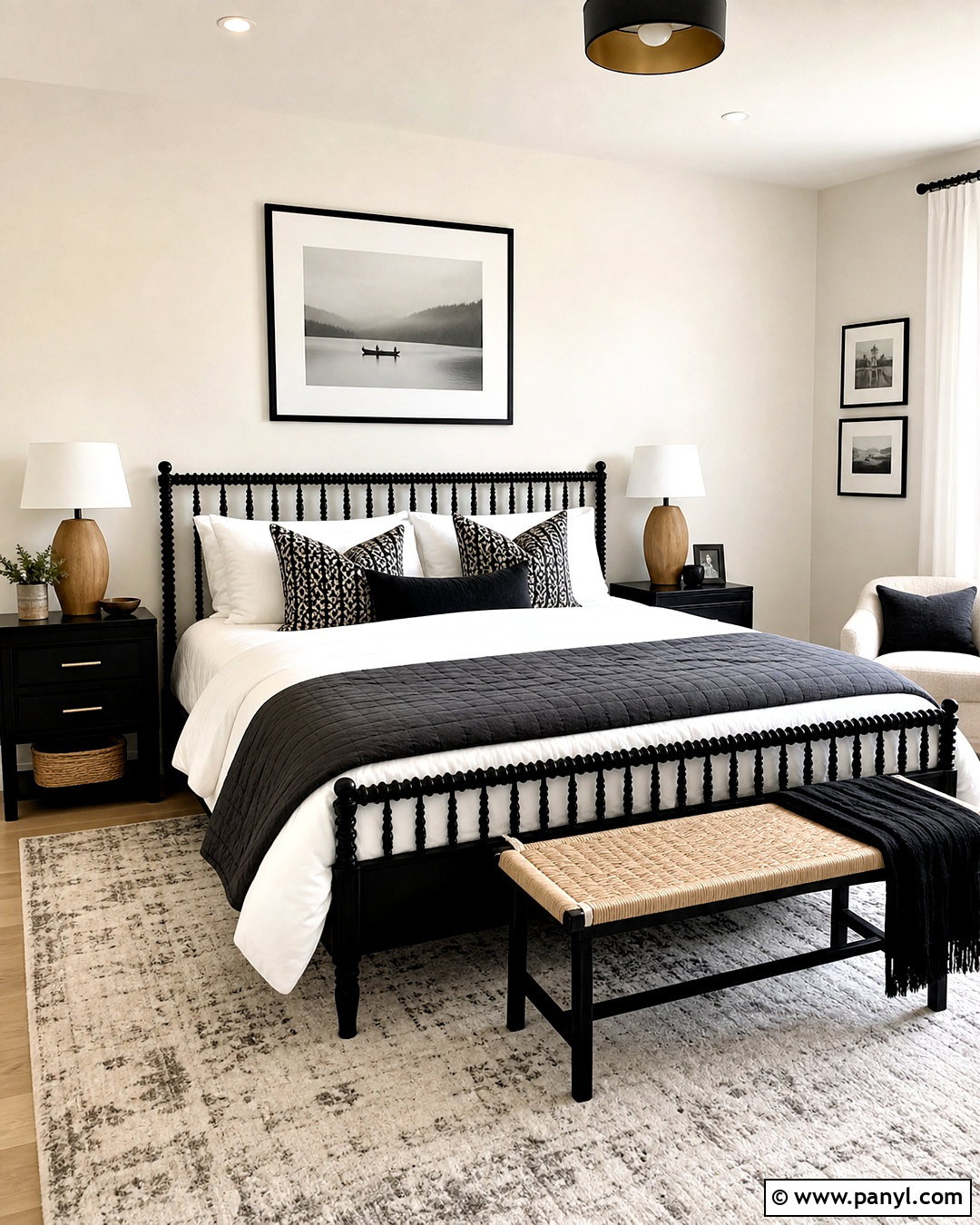 Black And White Bedroom - 20 bedroom inspirations