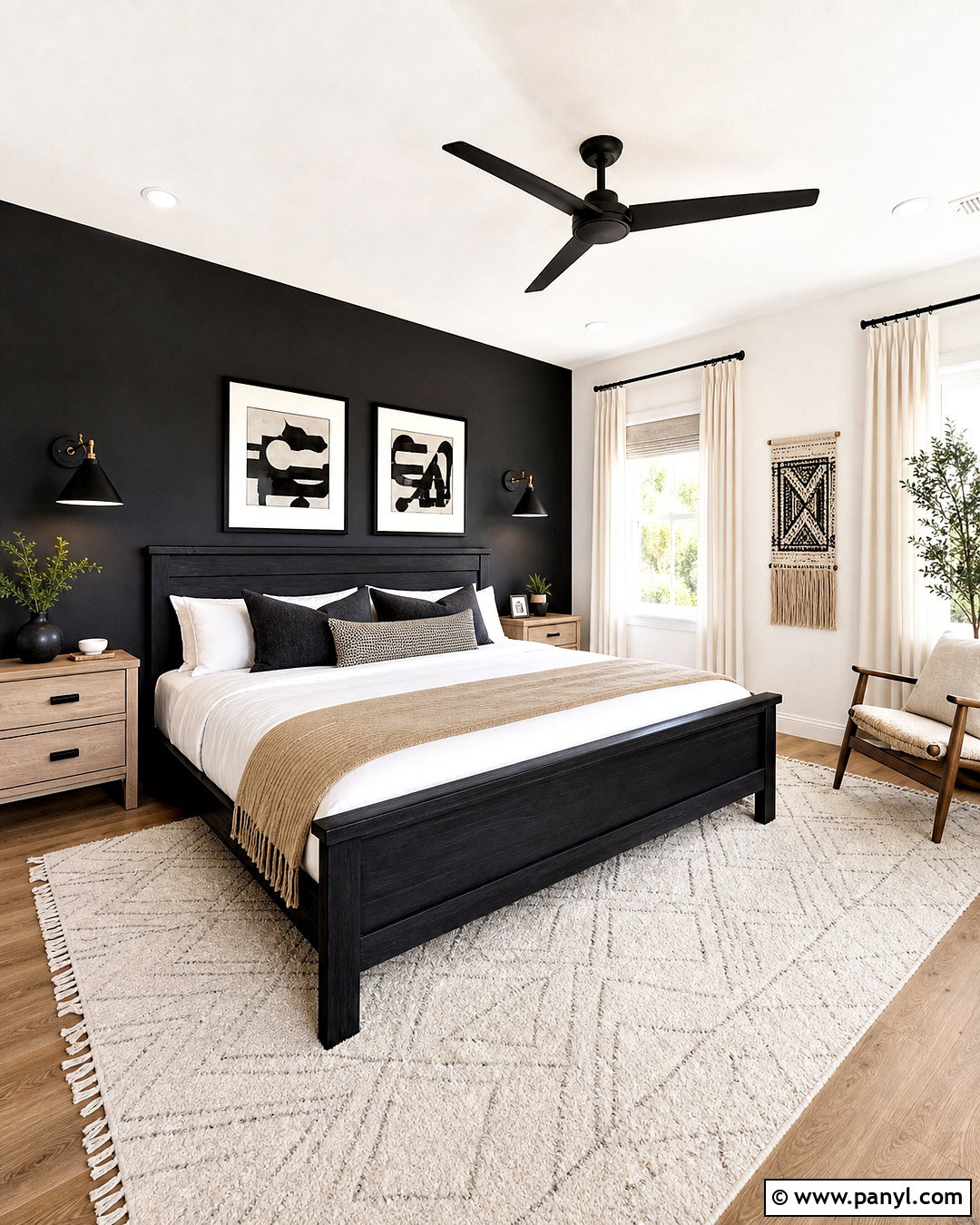 Black And White Bedroom - 20 room color ideas bedroom paint design ideas