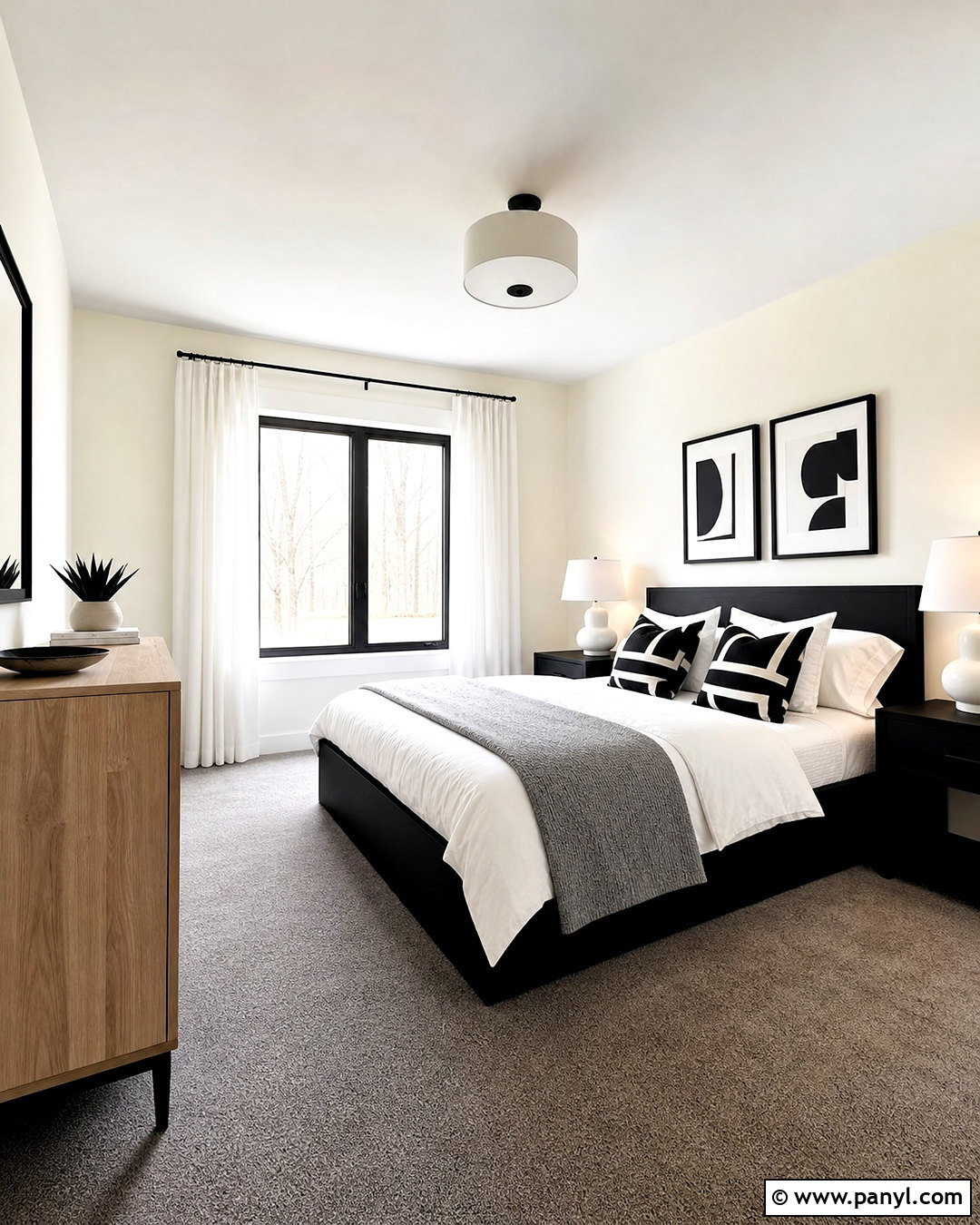 Black And White Bedroom With Grey Carpet - 20 bedroom ideas grey carpet ideas
