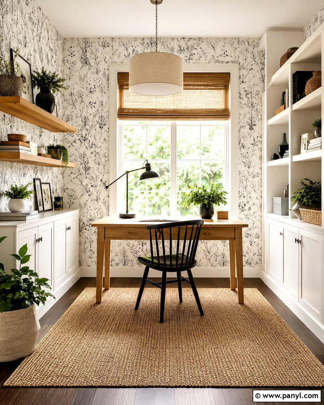Black And White Botanical Wallpaper - 20 black and white pattern wallpaper ideas