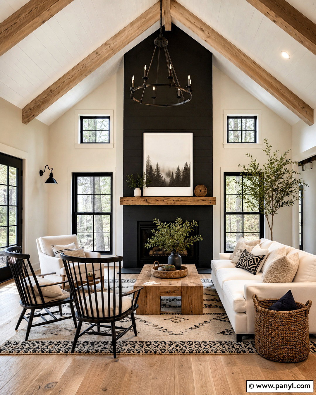 Black And White Cabin Color Scheme - 20 cabin color schemes