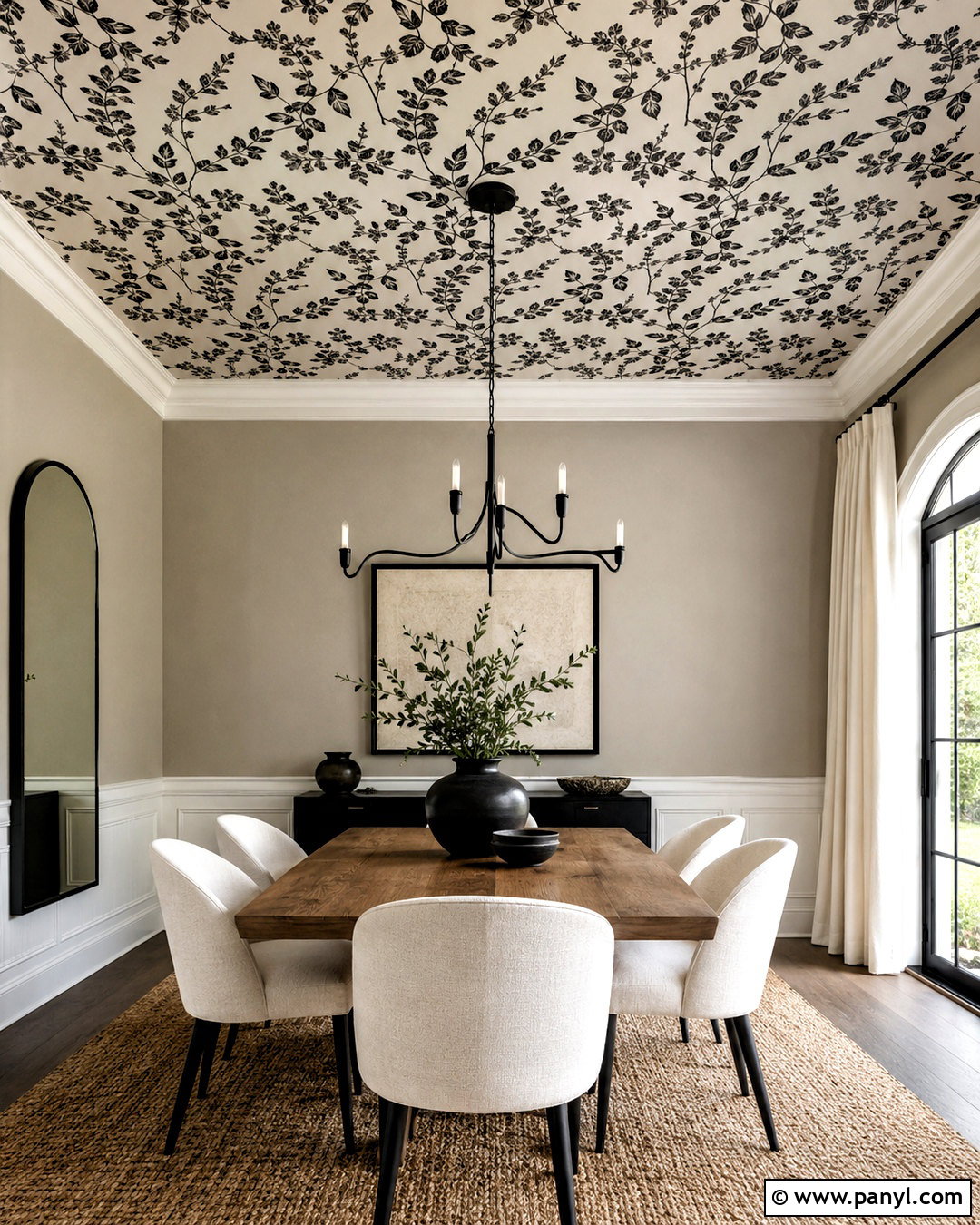 Black And White Ceiling Wallpaper - 20 black white wallpaper ideas