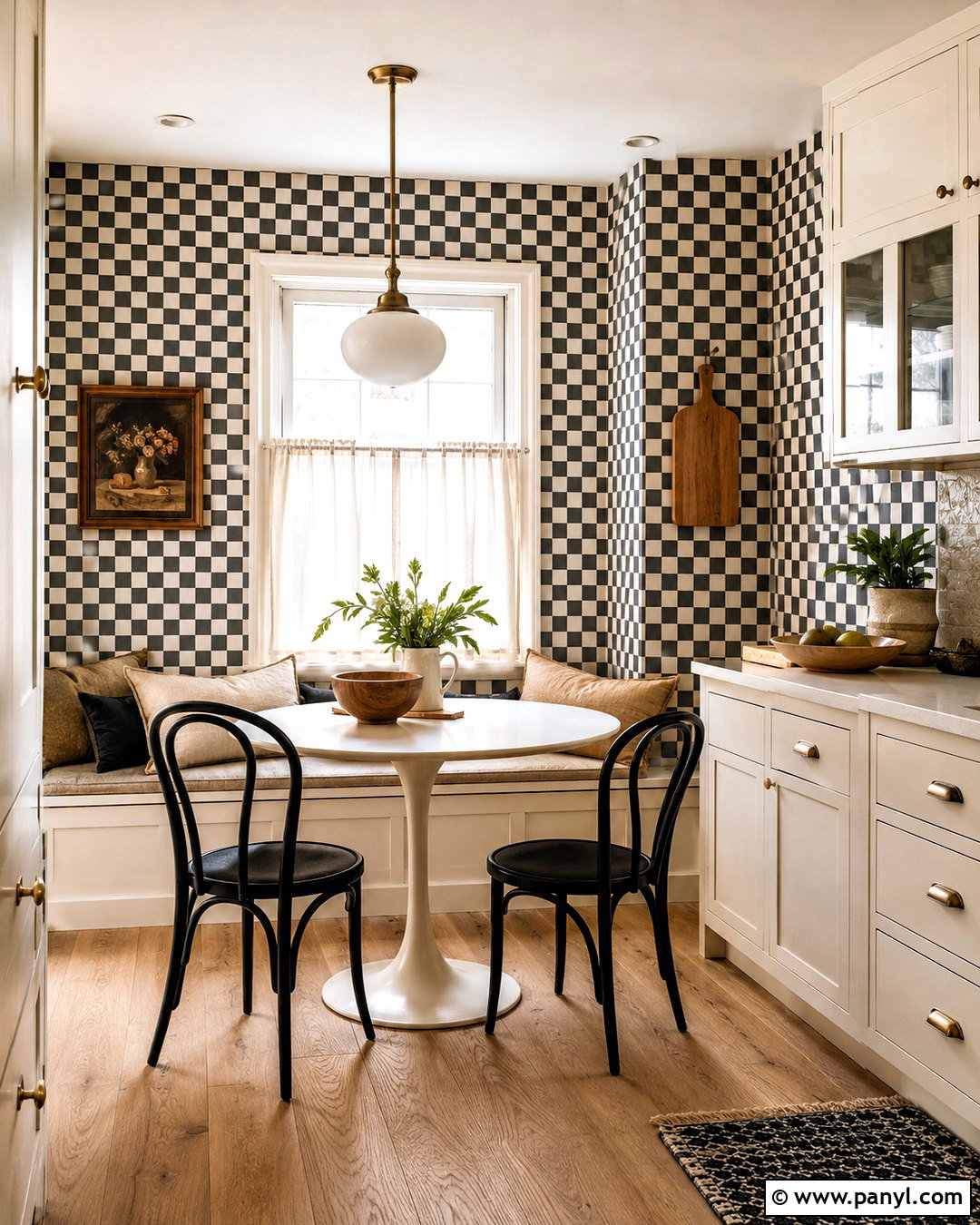Black And White Checkerboard Kitchen Wallpaper - 20 black white wallpaper ideas