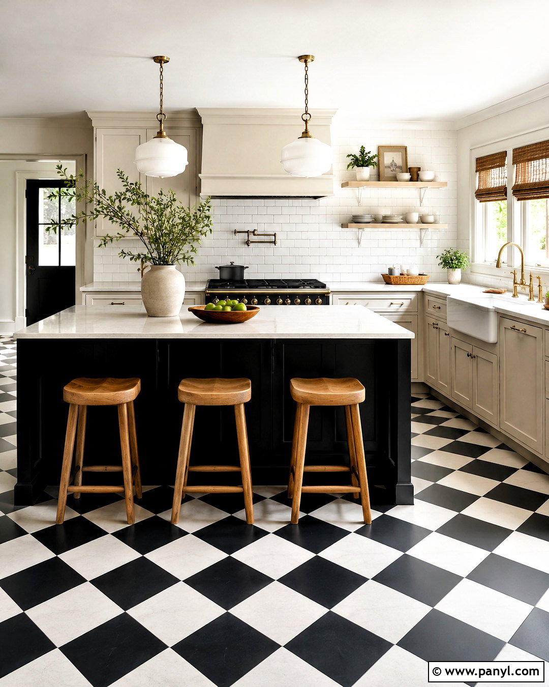 Black And White Checkerboard Kitchen - 20 black and white pattern design ideas