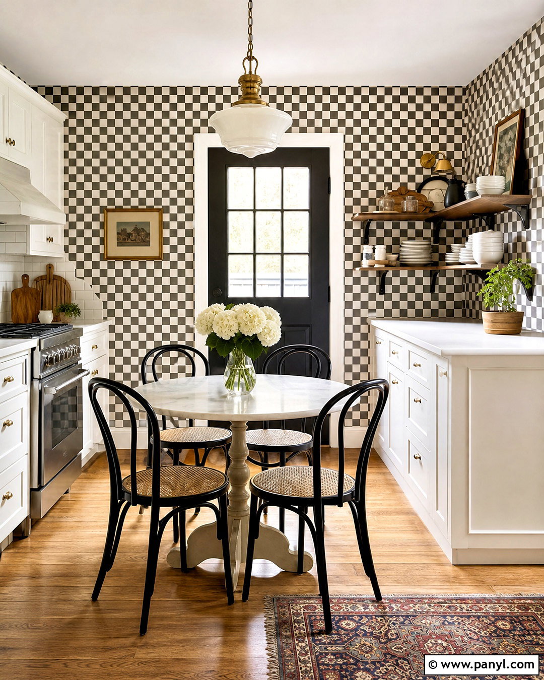 Black And White Checkerboard Wallpaper Kitchen - 20 wallpaper ideas black and white ideas
