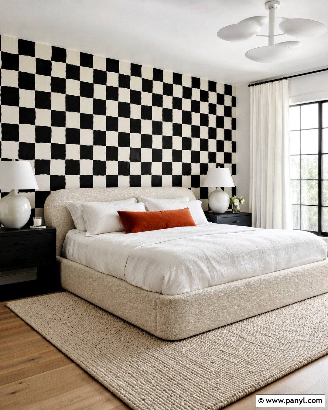 Black And White Checkered Wallpaper Bedroom - 20 black and white wallpaper bedroom ideas