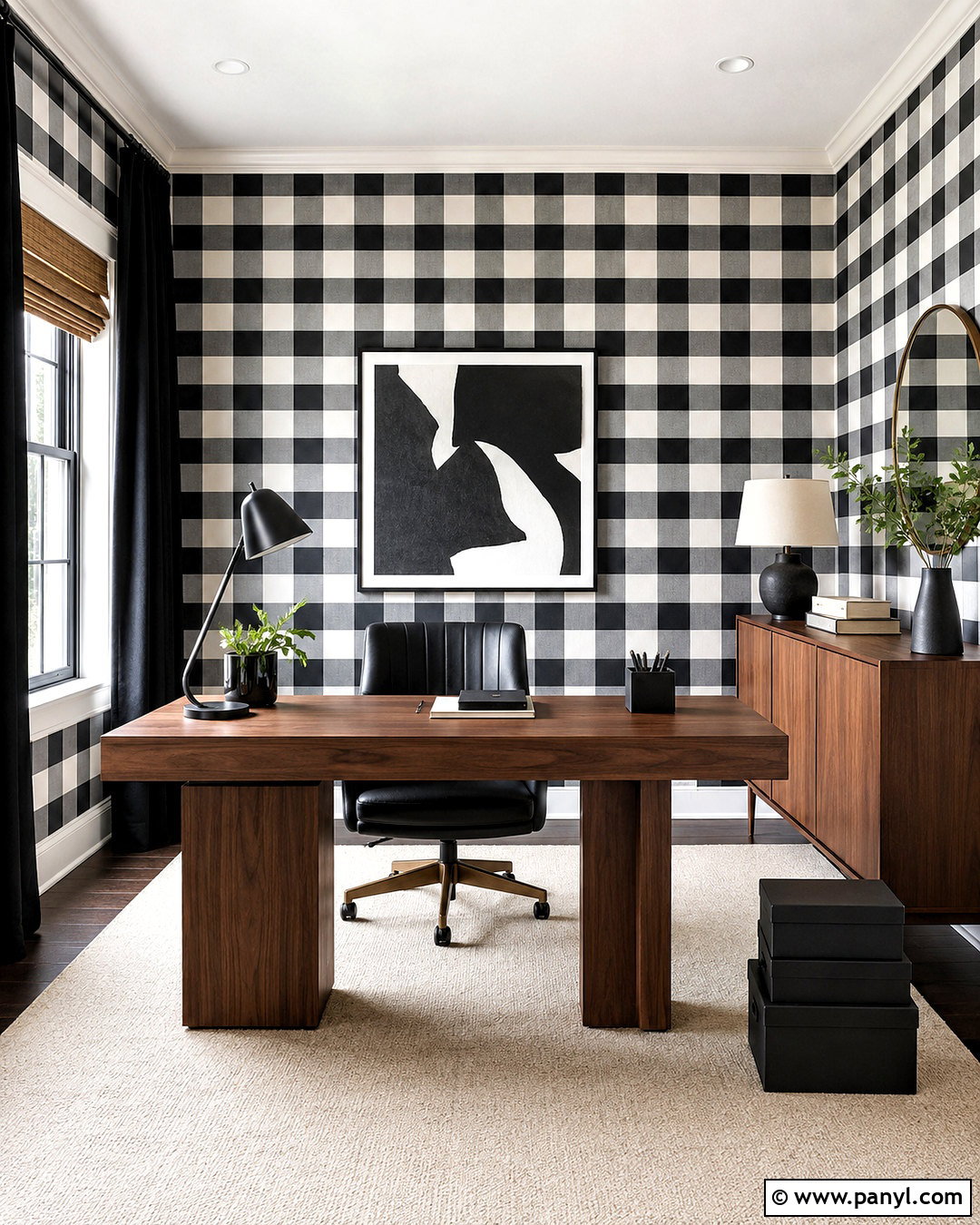 Black And White Checkered Wallpaper Office - 20 cute checkered wallpaper ideas