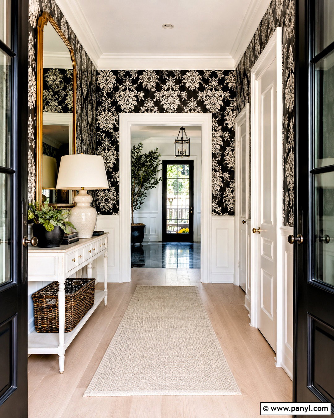 Black And White Damask Wallpaper - 20 black and white pattern wallpaper ideas