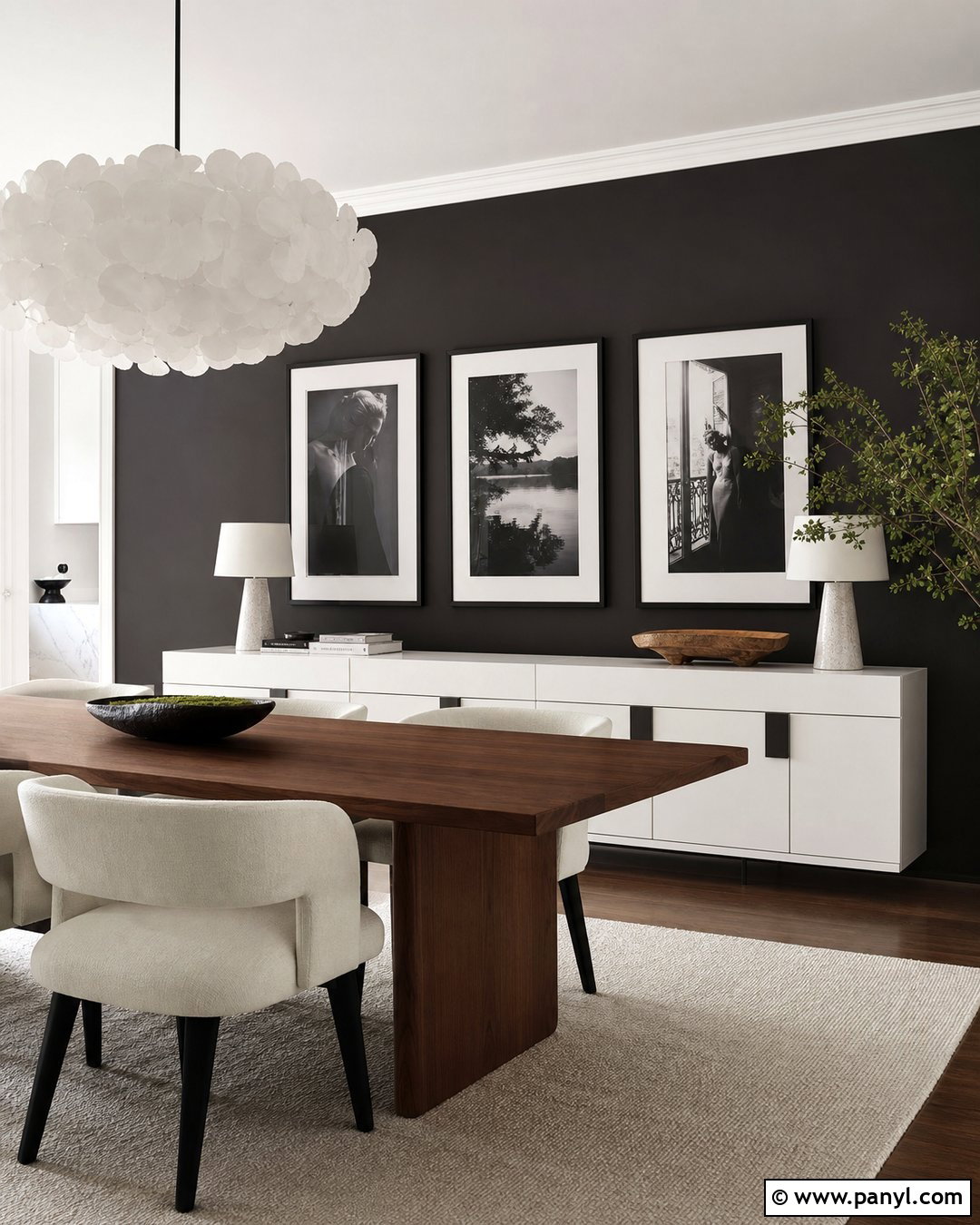 Black And White Dining Room Wall - 35 black and white walls