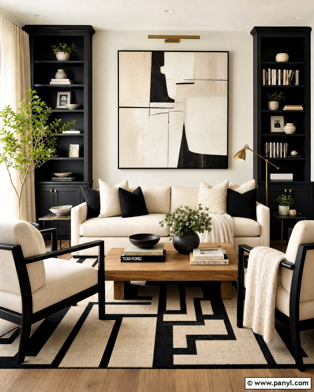 Black And White Drawing Room - 20 drawing room color combination ideas