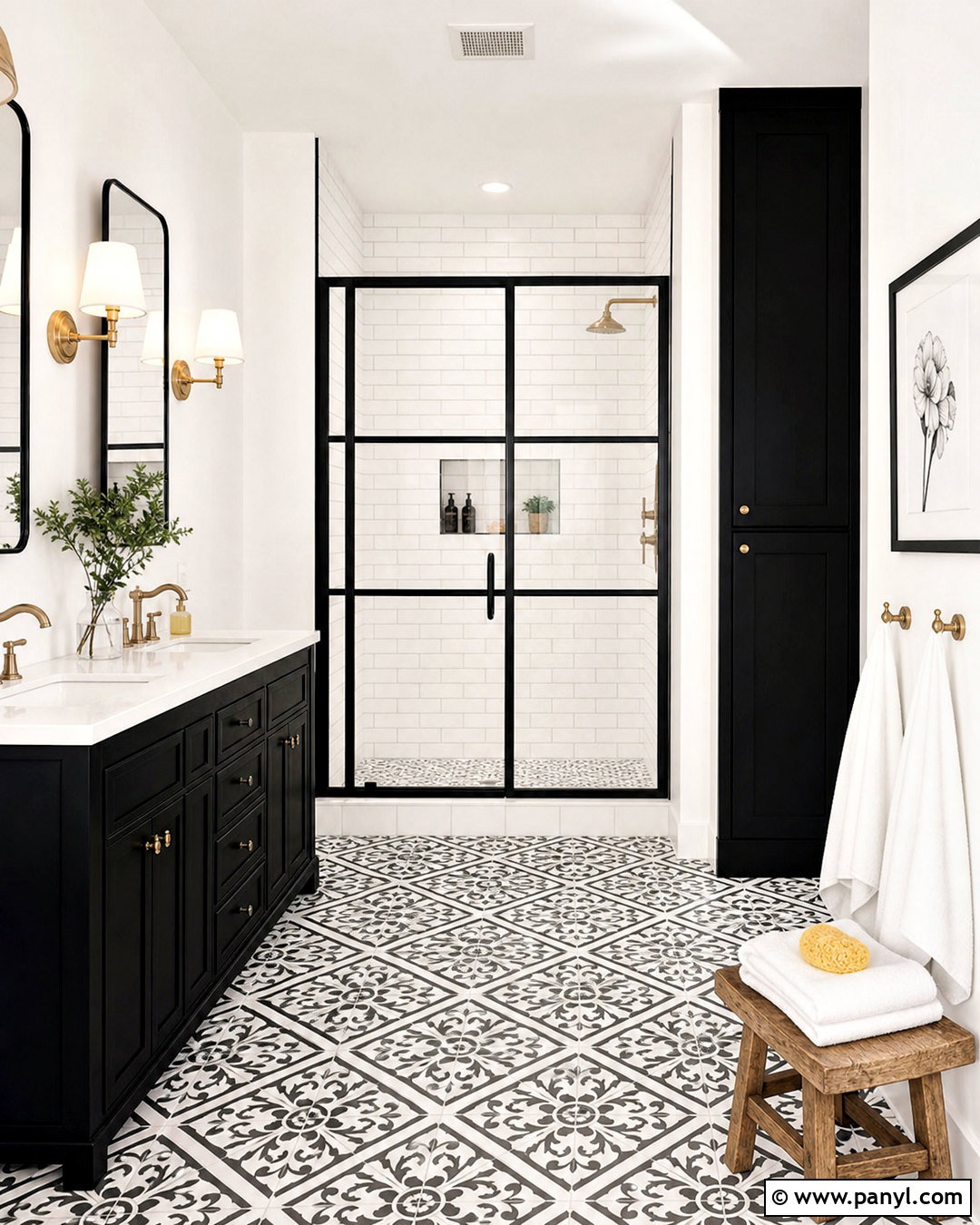 Black And White Ensuite Bathroom - 20 ensuite bathroom ideas