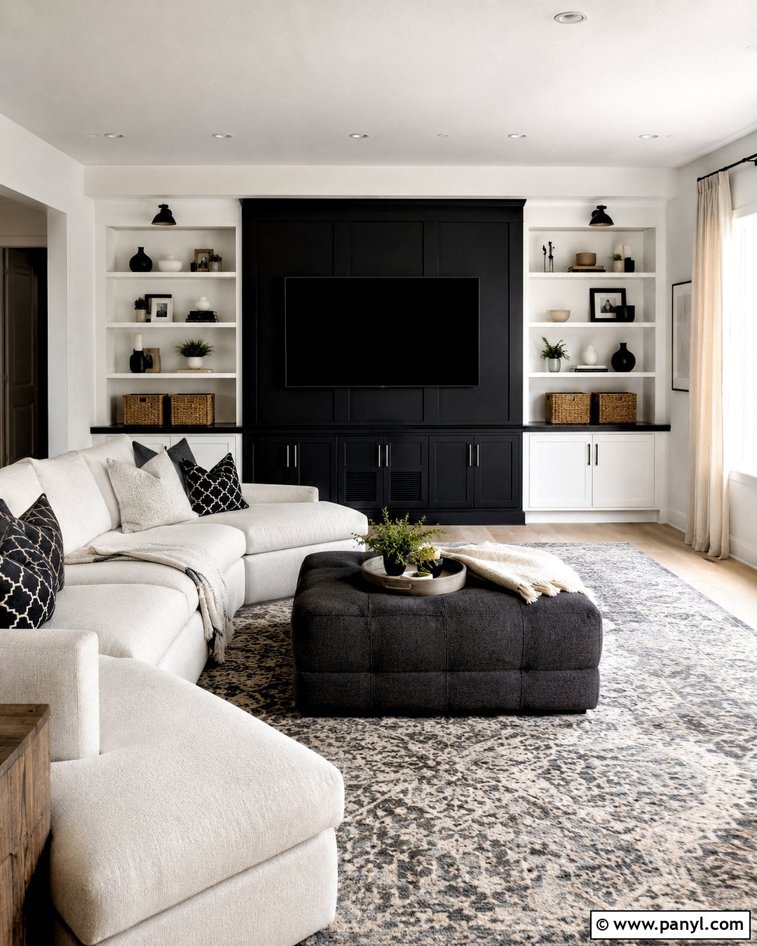 Black And White Family Room - 20 black and white interior design ideas