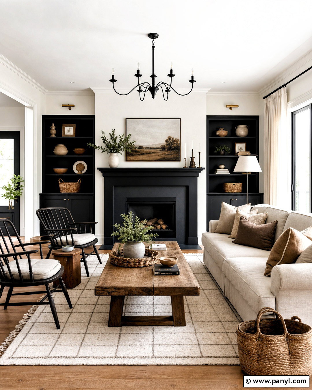 Black And White Farmhouse Living Room Palette - 20 farmhouse color palette living room ideas