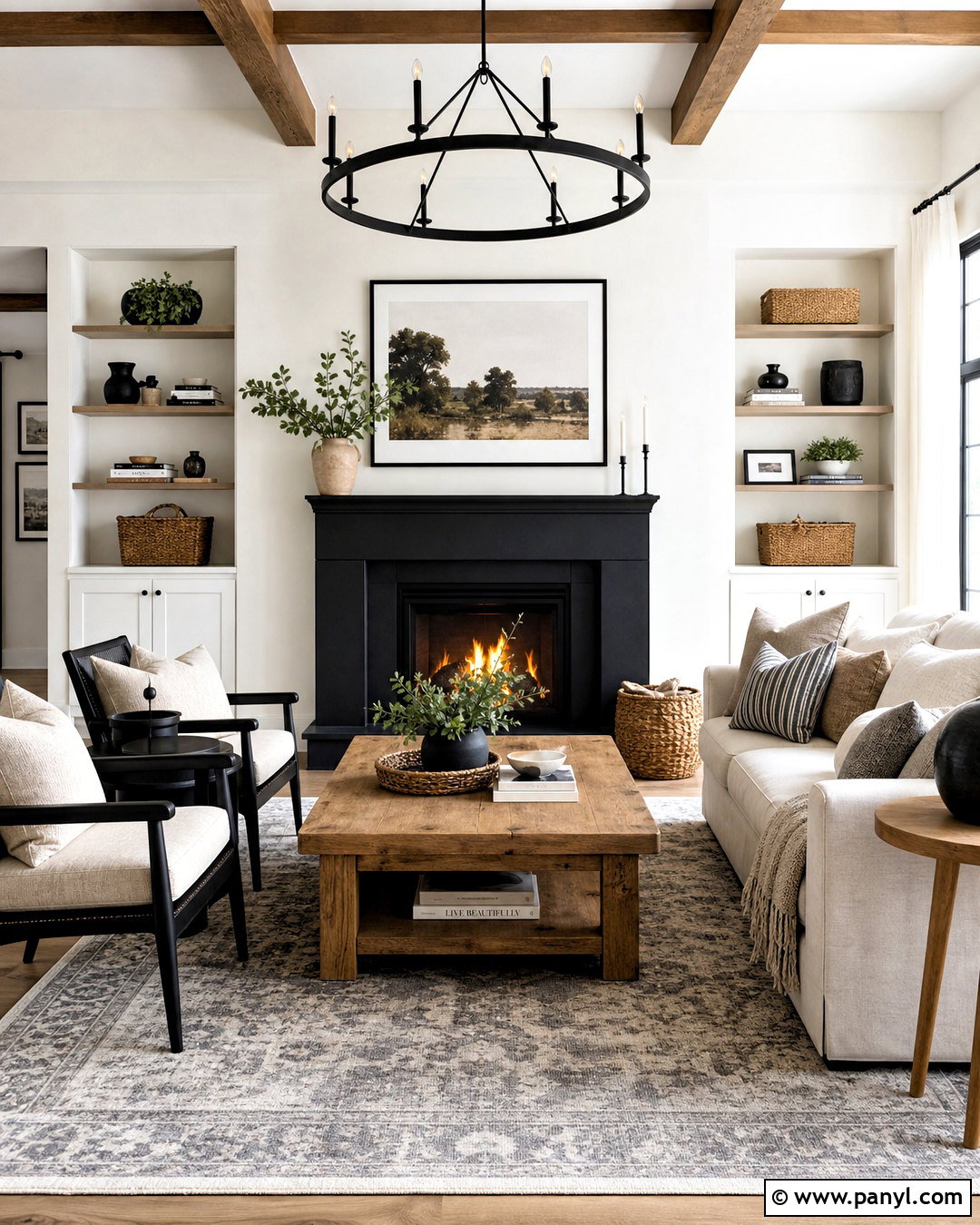 Black And White Farmhouse Living Room - 20 farmhouse living room ideas