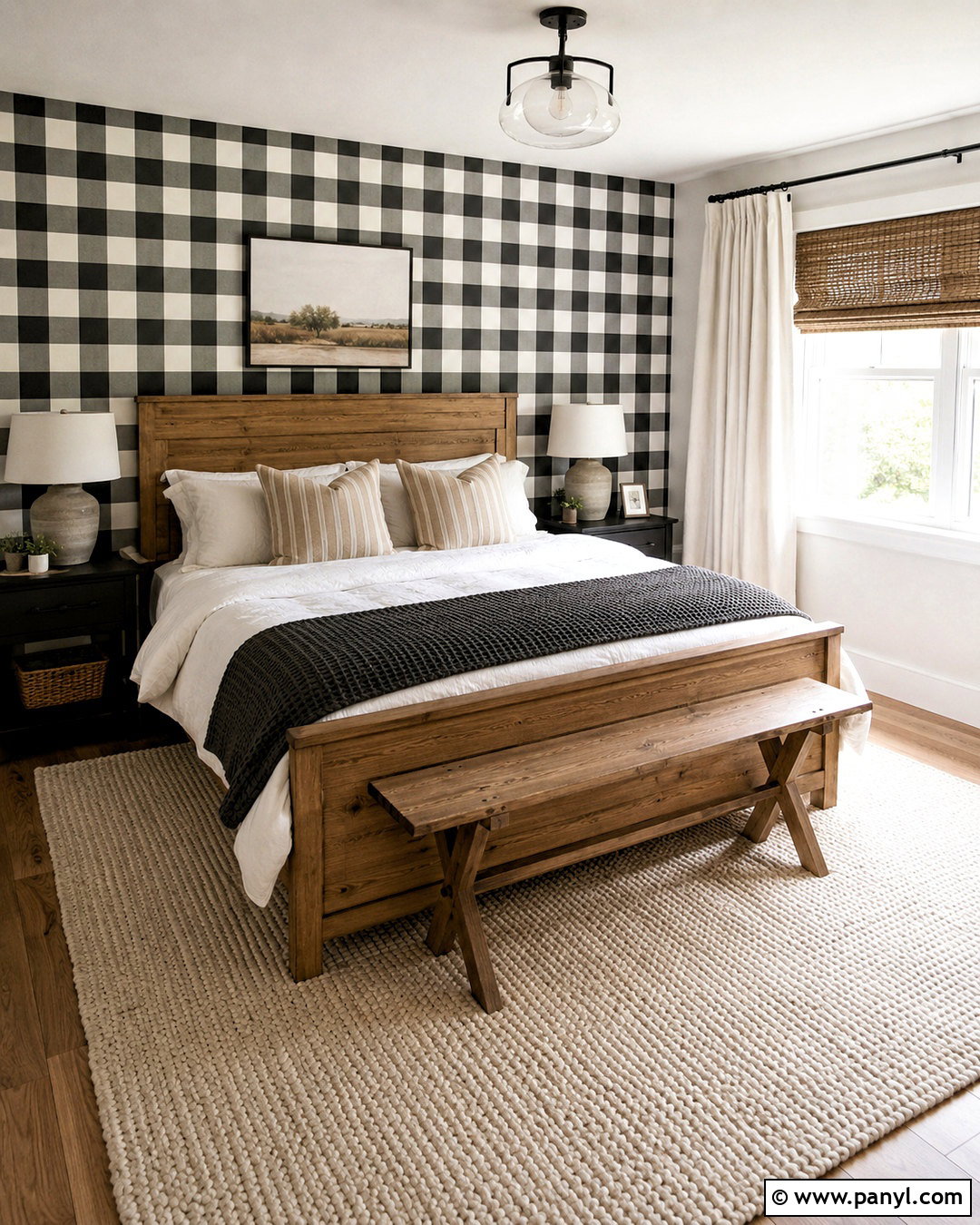 Black And White Farmhouse Wallpaper Bedroom - 20 black and white wallpaper bedroom ideas