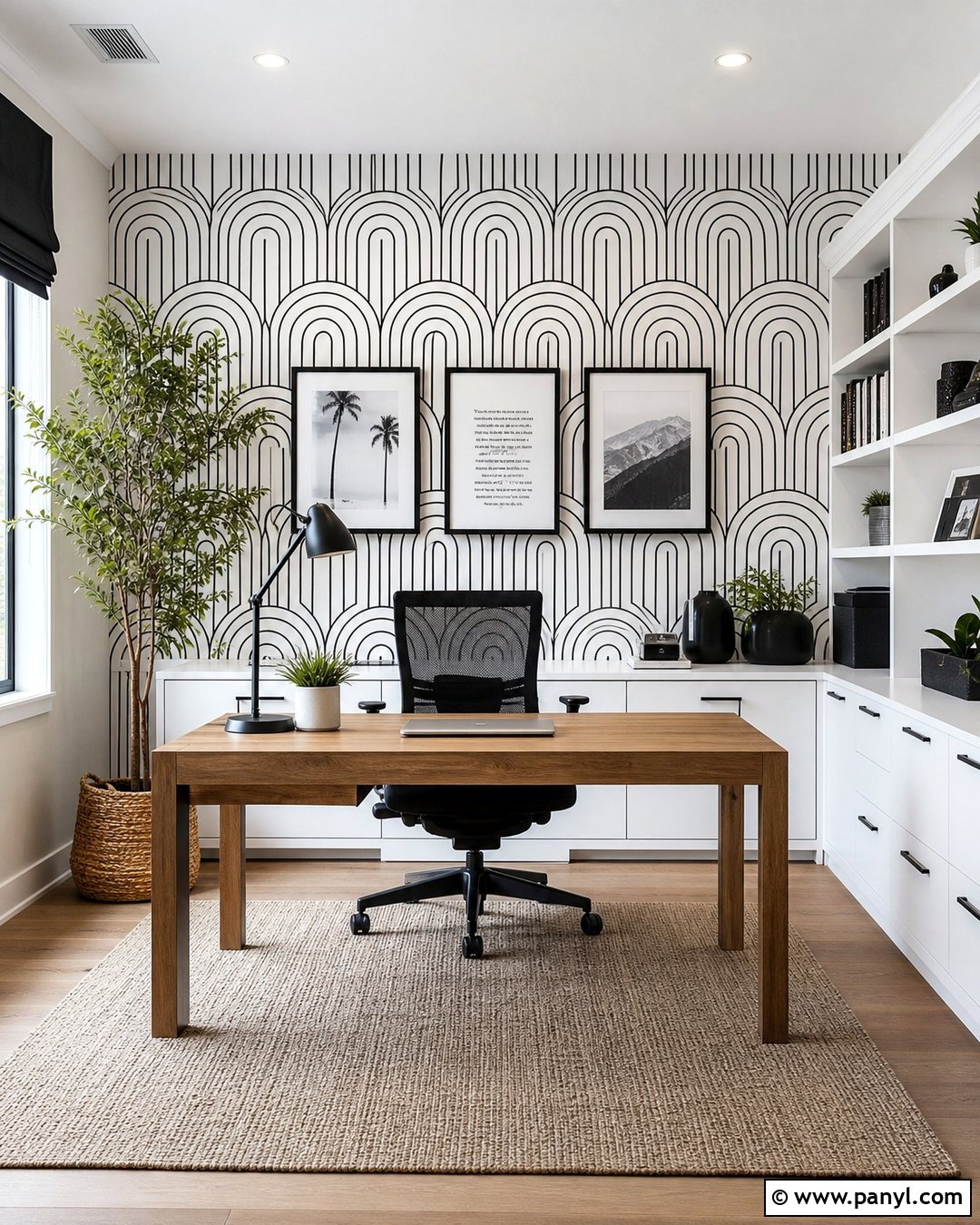 Black And White Geometric Wallpaper Office - 35 2019 Aesthetic Wallpaper ideas