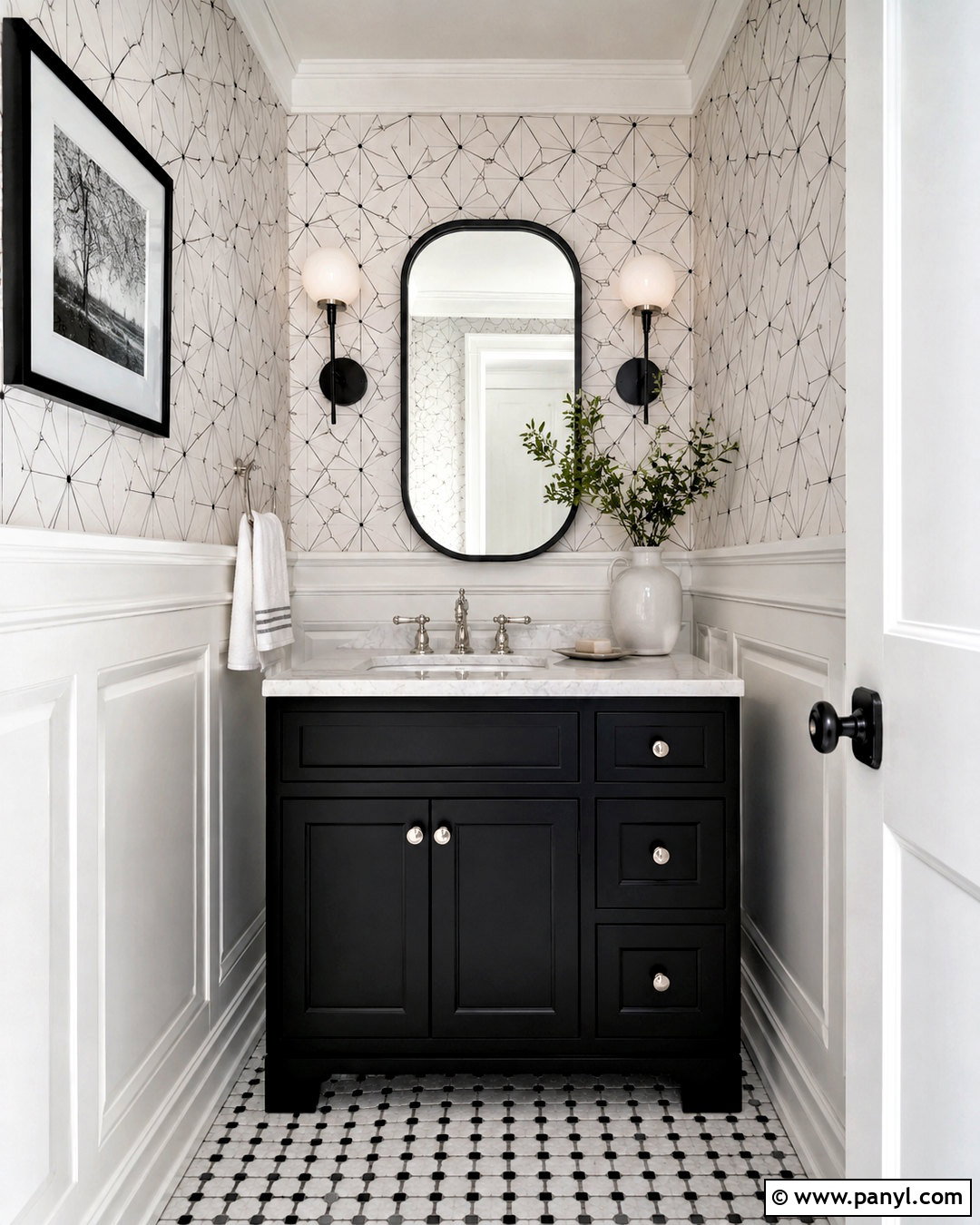 Black And White Geometric Wallpaper Texture - 20 black and white textures