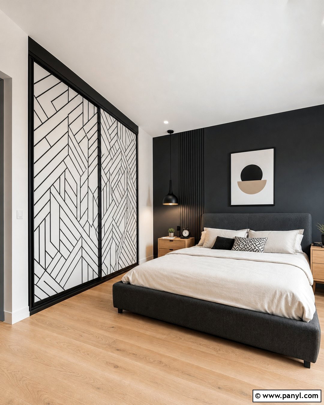 Black And White Geometric Wardrobe Wallpaper - 40 Wardrobe Wallpaper Ideas