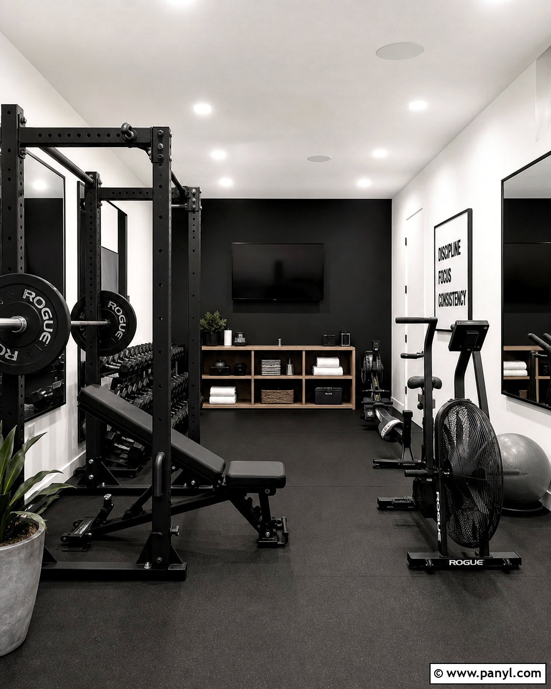 Black And White Gym Color Scheme - 20 gym color scheme ideas