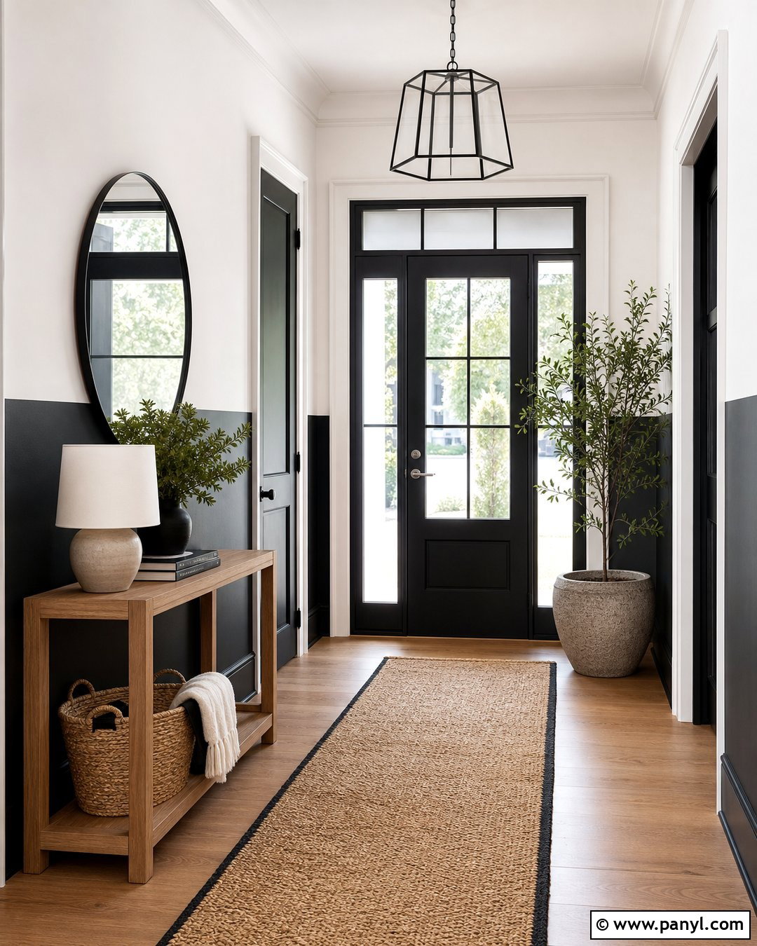 Black And White Half Painted Walls - 35 half and half painted walls