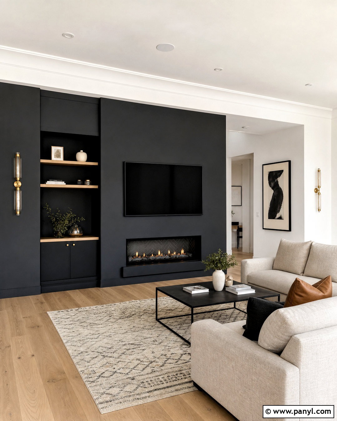 Black And White Hall Wall Paint - 20 wall paint designs for hall ideas