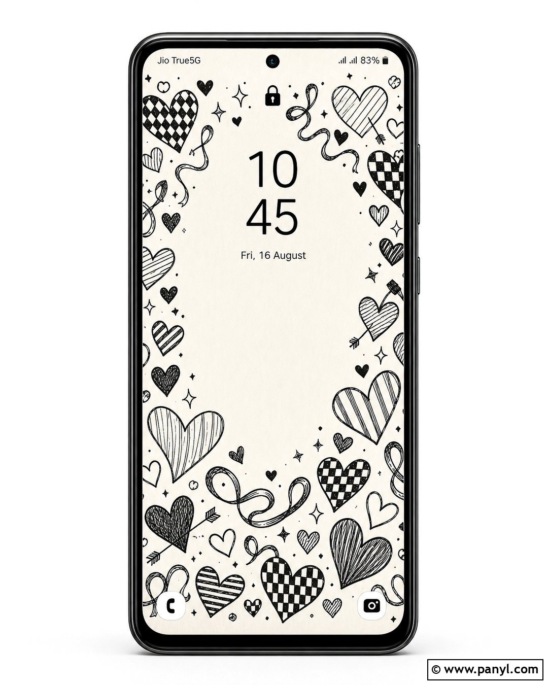 Black And White Heart Doodle Wallpaper - 20 Heart Doodle Wallpaper Ideas
