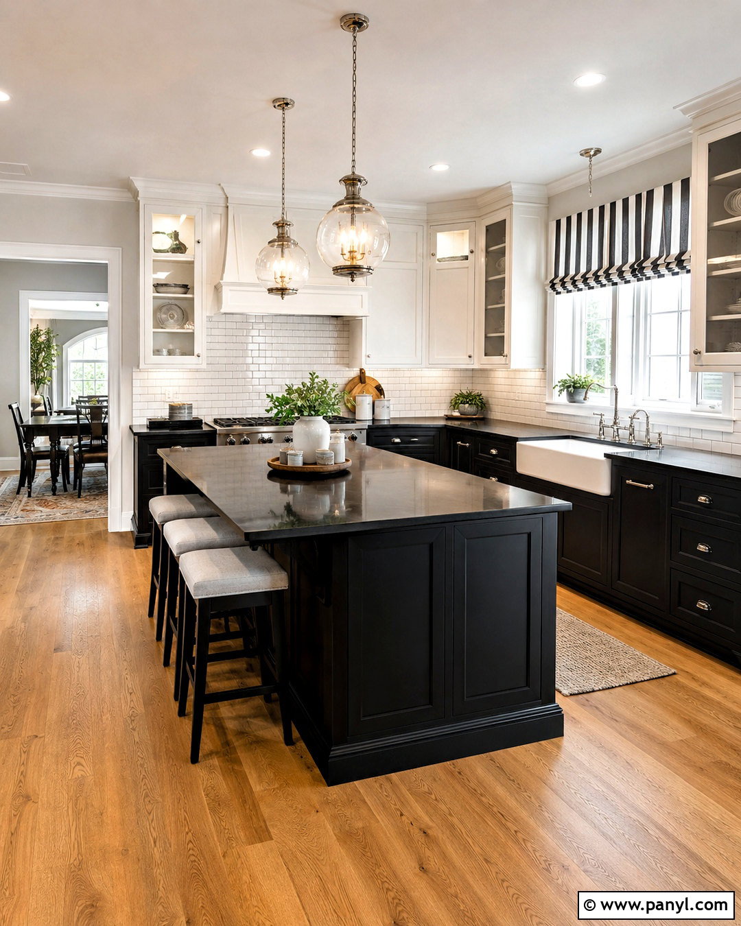 Black And White Kitchen - 20 black kitchen interior ideas