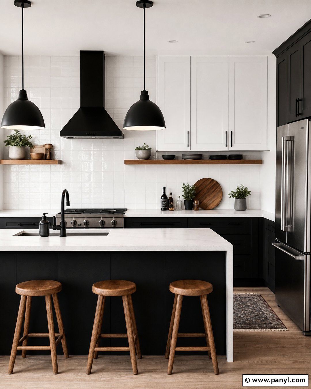 Black And White Kitchen Wall - 35 black and white walls