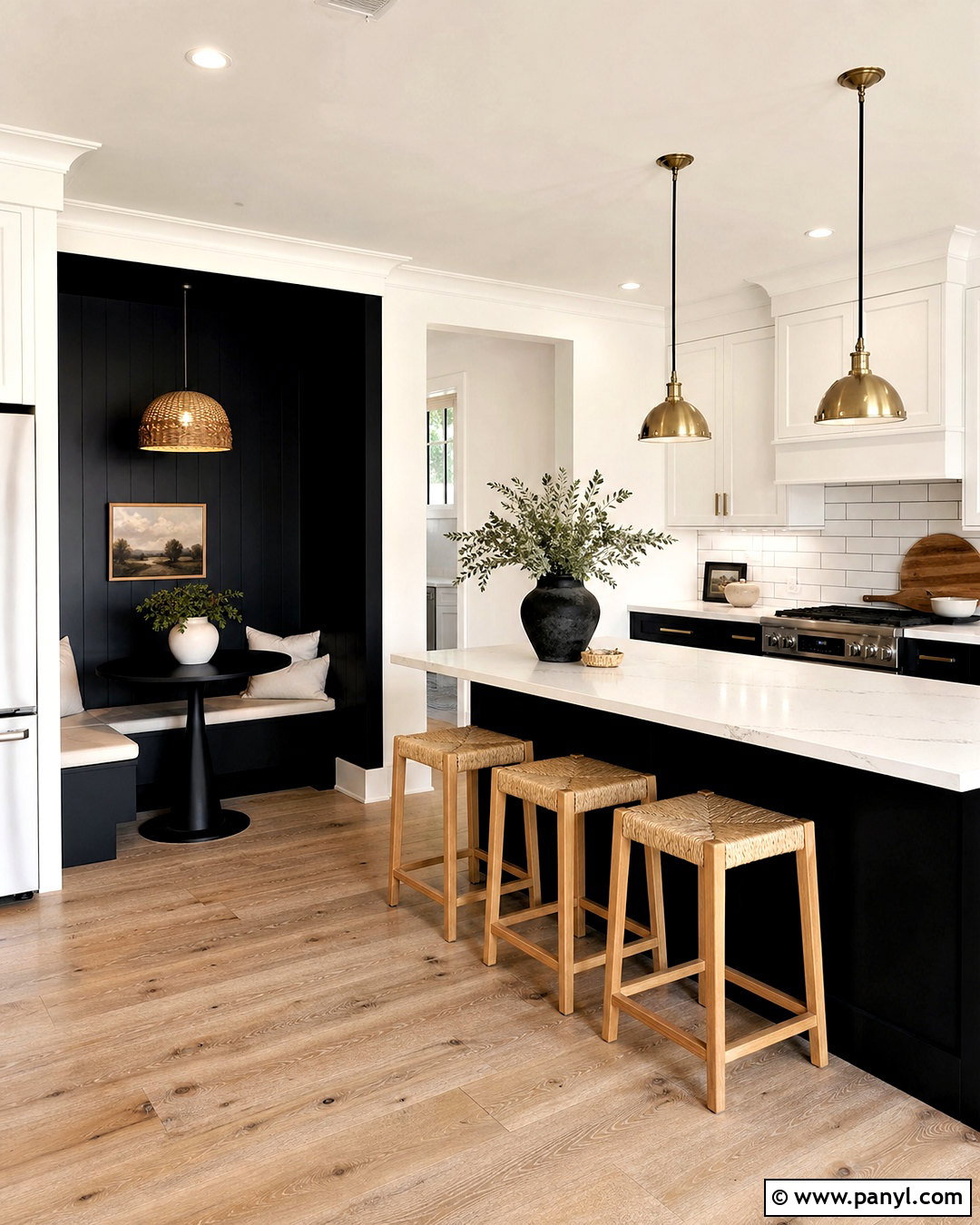 Black And White Kitchen Walls - 20 kitchen paint ideas walls colour schemes