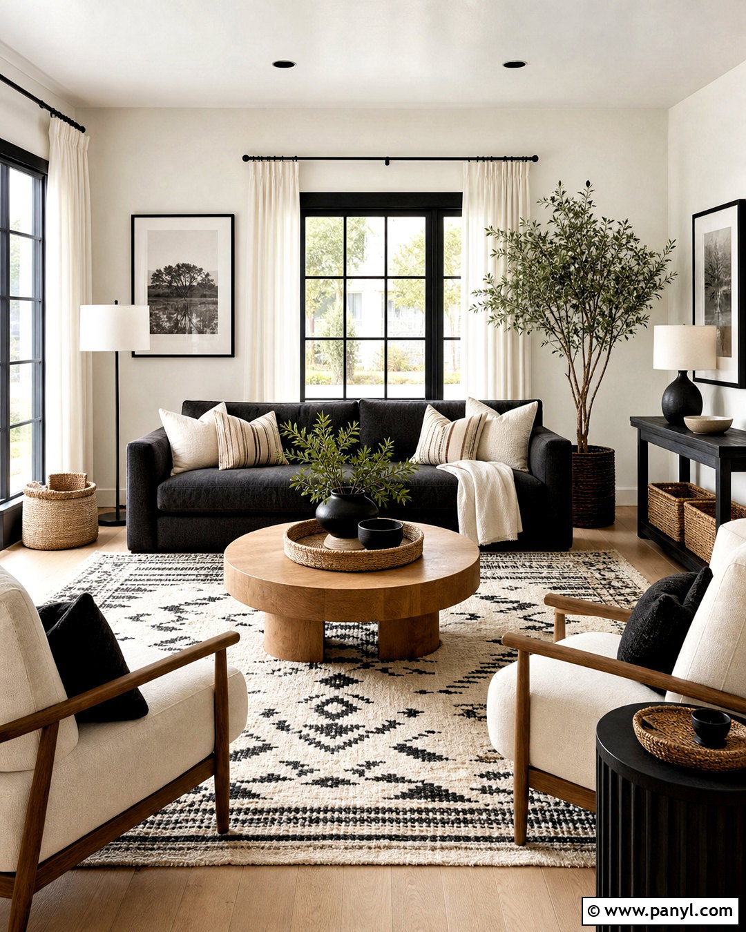 Black And White Living Room - 20 aesthetic living room ideas