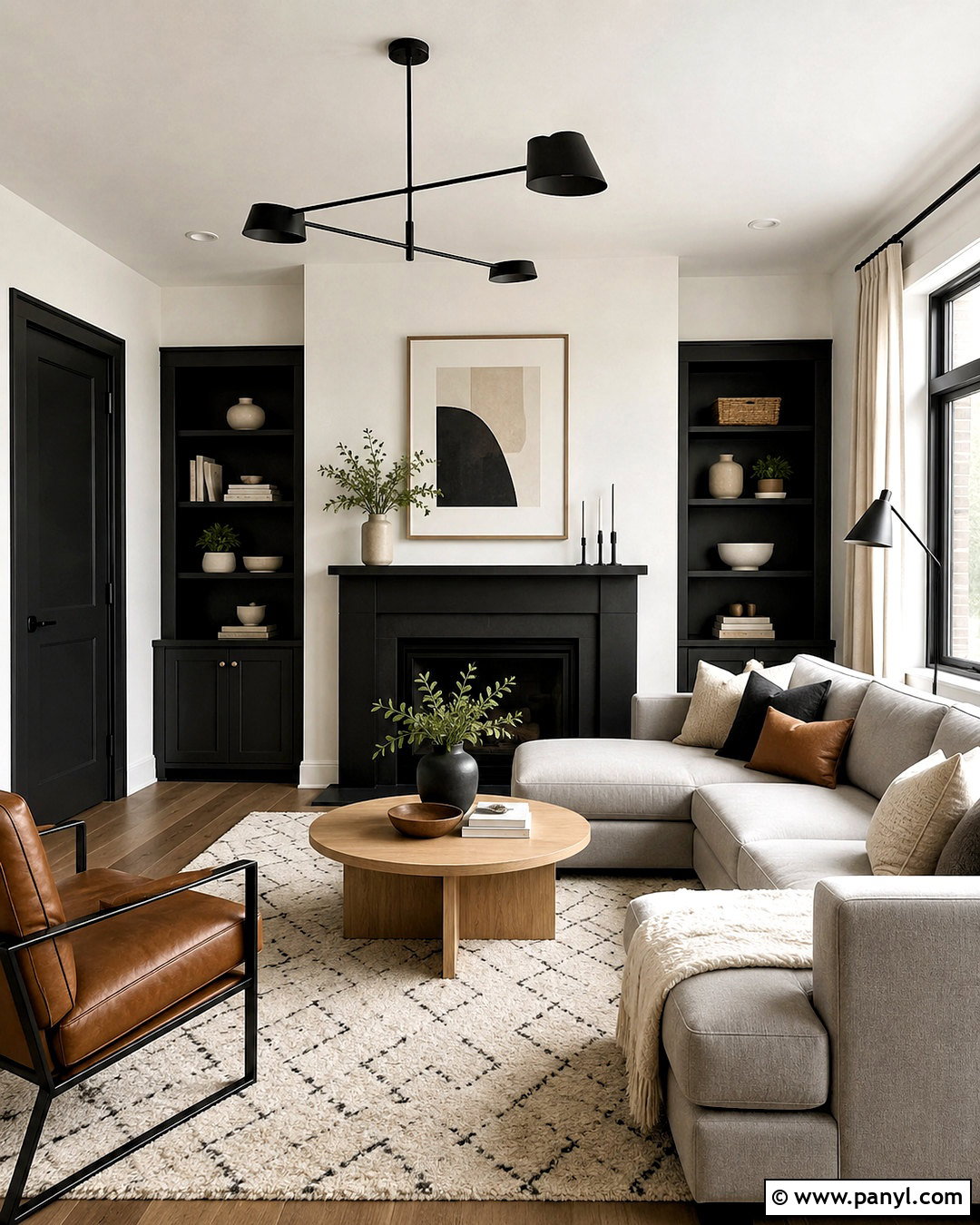 Black And White Living Room Paint - 20 living room paint design ideas