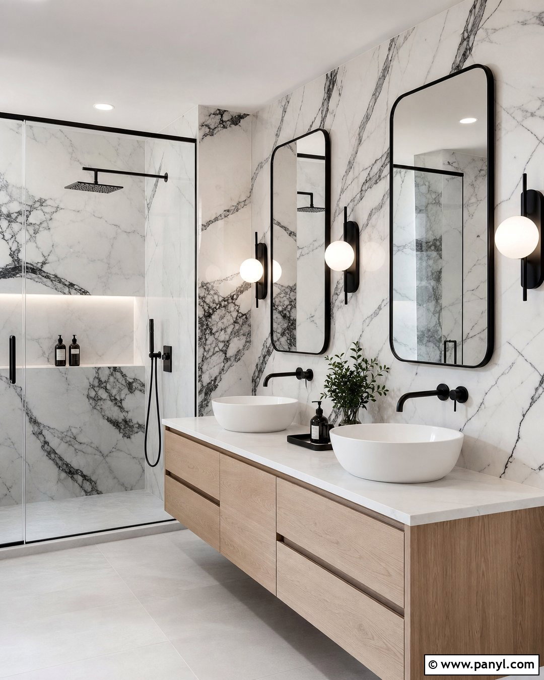 Black And White Marble Wall - 35 black and white walls