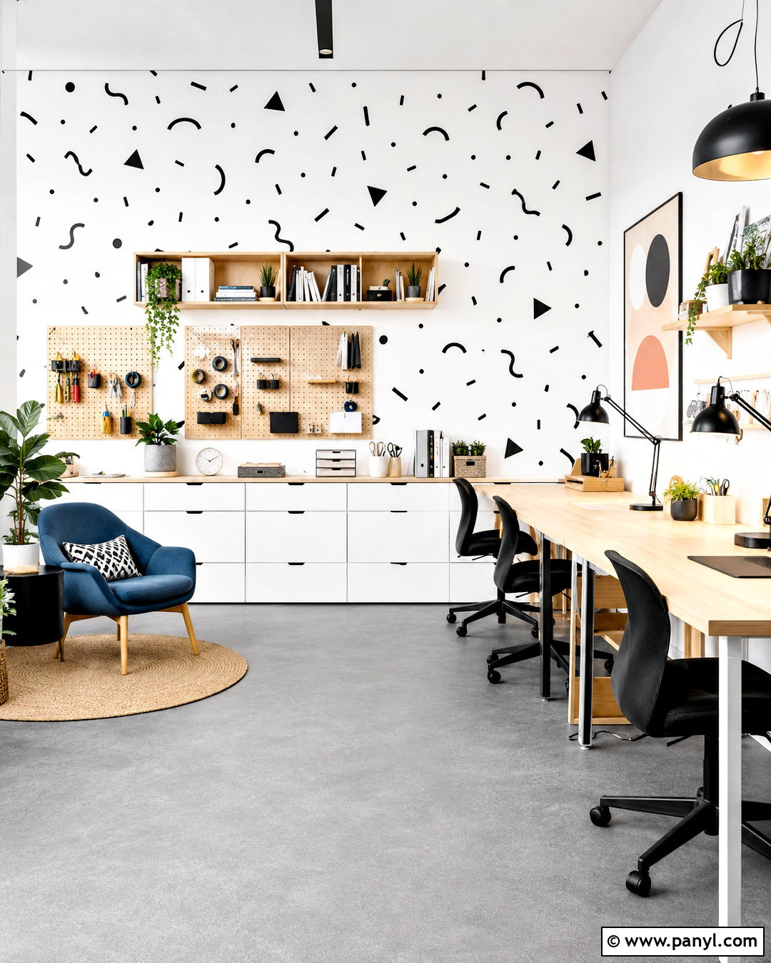 Black And White Memphis Pattern Studio - 20 black and white geometric pattern ideas