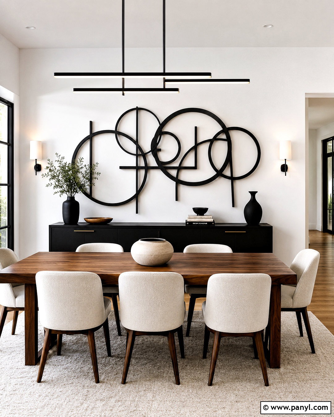 Black And White Metal Wall Decor - 20 black and white wall decor ideas