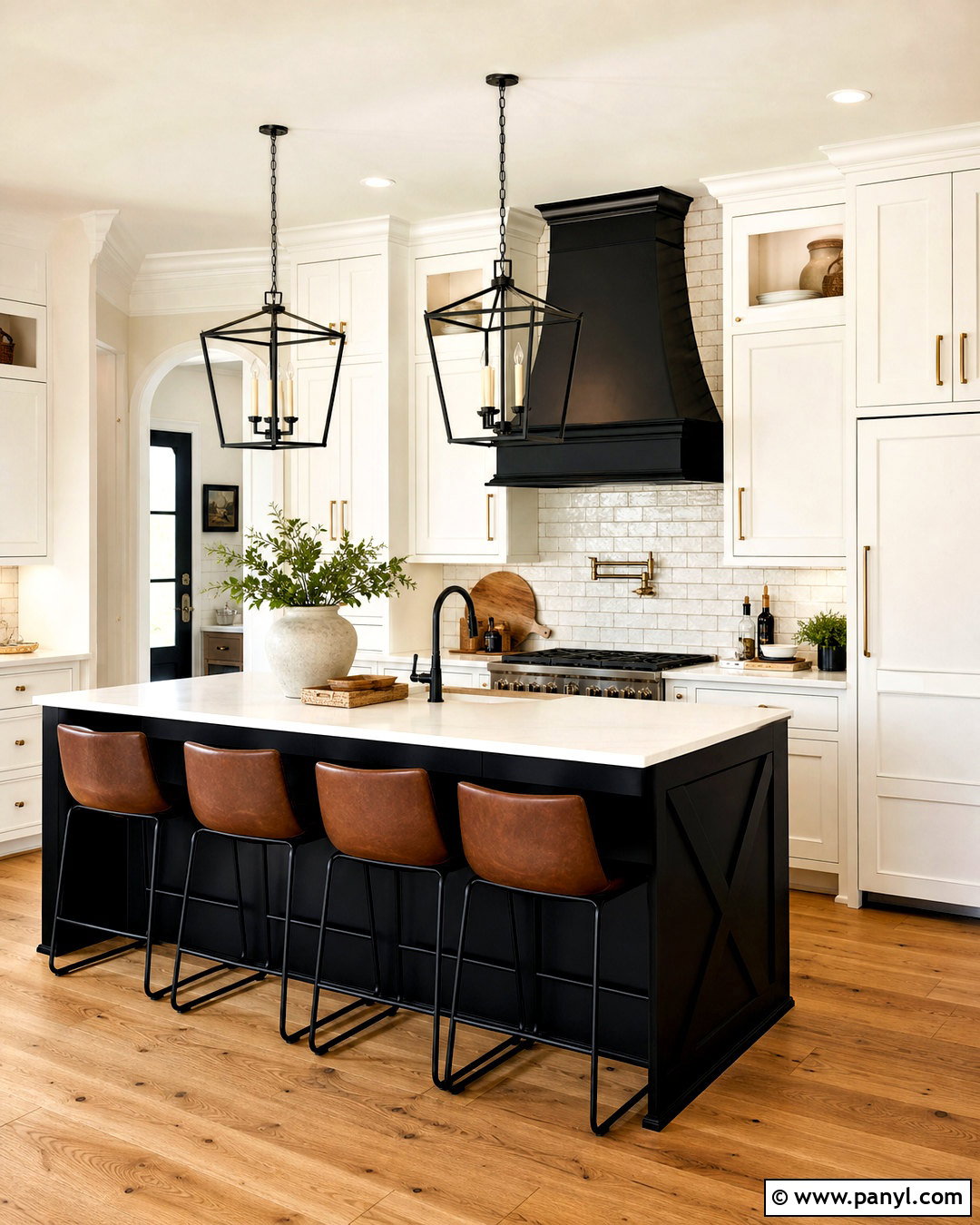 Black And White Modern Farmhouse Kitchen - 20 modern farmhouse kitchens